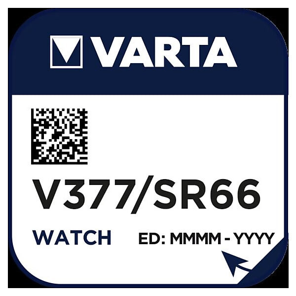 VARTA Uhren-Batterie 1,55V/21mAh/Silber V 377 Stk.1